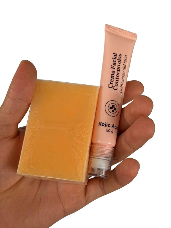 Kit adiós ojeras (2 jabones+Aclarador de ojeras)